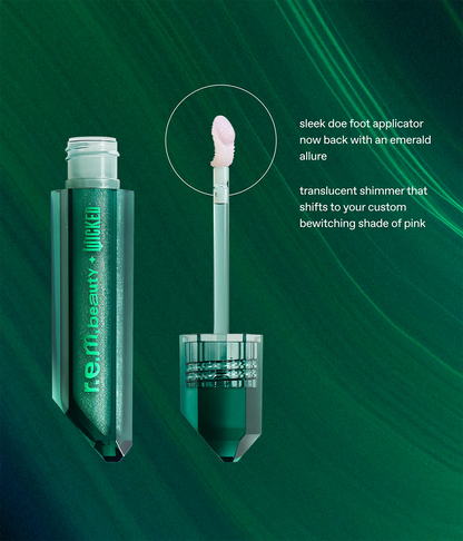 r.e.m. beauty x Wicked: For Good you've been glinda-fied! fragrance & makeup set