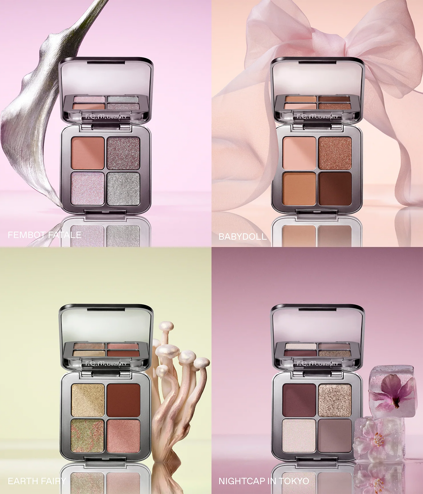 all 4 new sweet dreams eyeshadow quads