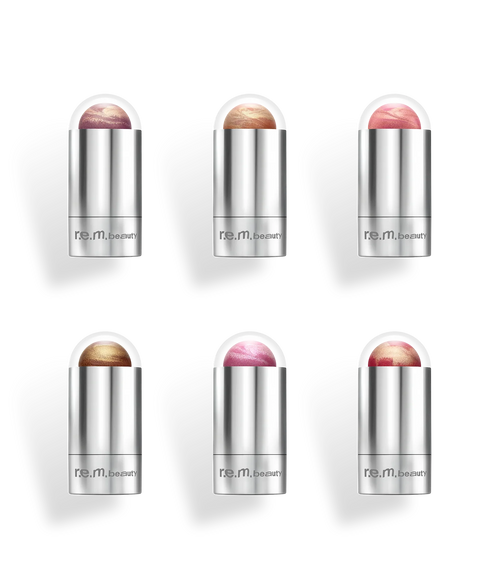 all 6 new mélange à trois blush & highlight sticks