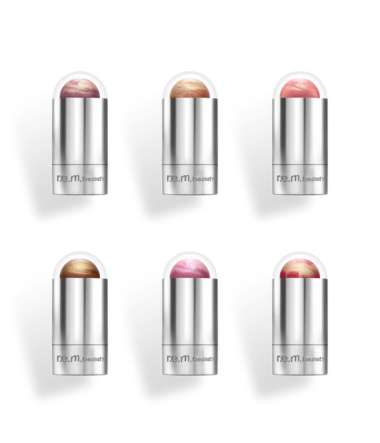 all 6 new mélange à trois blush & highlight sticks