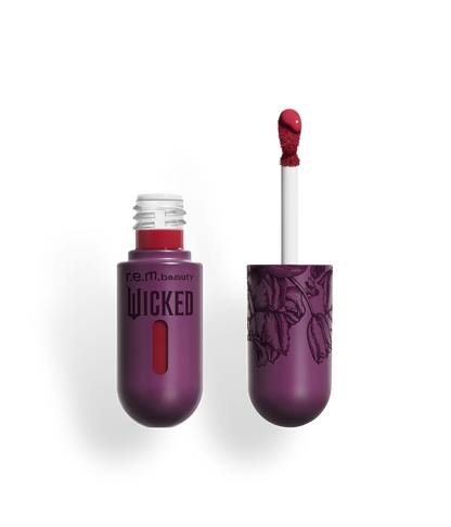 r.e.m. beauty x Wicked: For Good tulip field lip stain