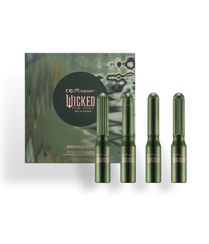 r.e.m. beauty x Wicked: For Good Emerald City Metallic Eyeliner Set