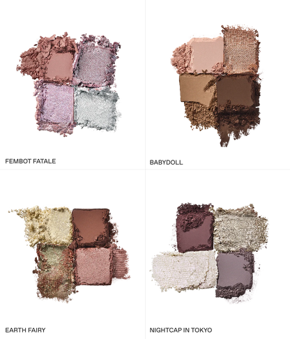 all 4 new sweet dreams eyeshadow quads