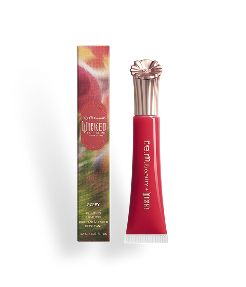 r.e.m. beauty x Wicked: For Good Poppy Plumping Lip Gloss